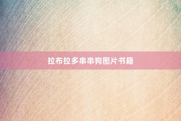 拉布拉多串串狗图片书籍